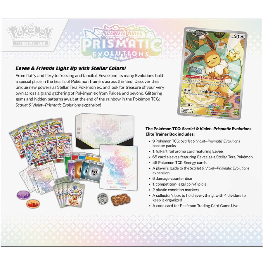 Pokemon S&V Prismatic Evolutions ETB Case x 10 - Sealed Preorder (Jan 17th 2025)